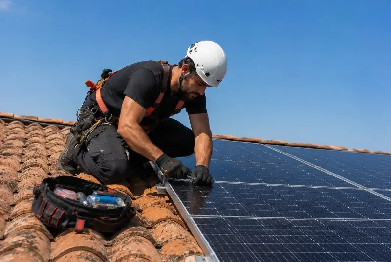 Maintenance et monitoring de panneaux solaires à Saint-Léry
