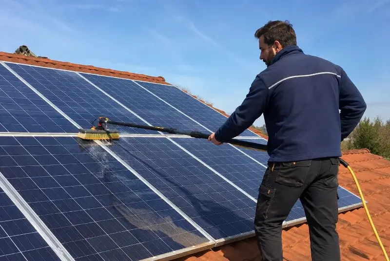 Nettoyage et entretien de panneaux solaires à Saint-Léry